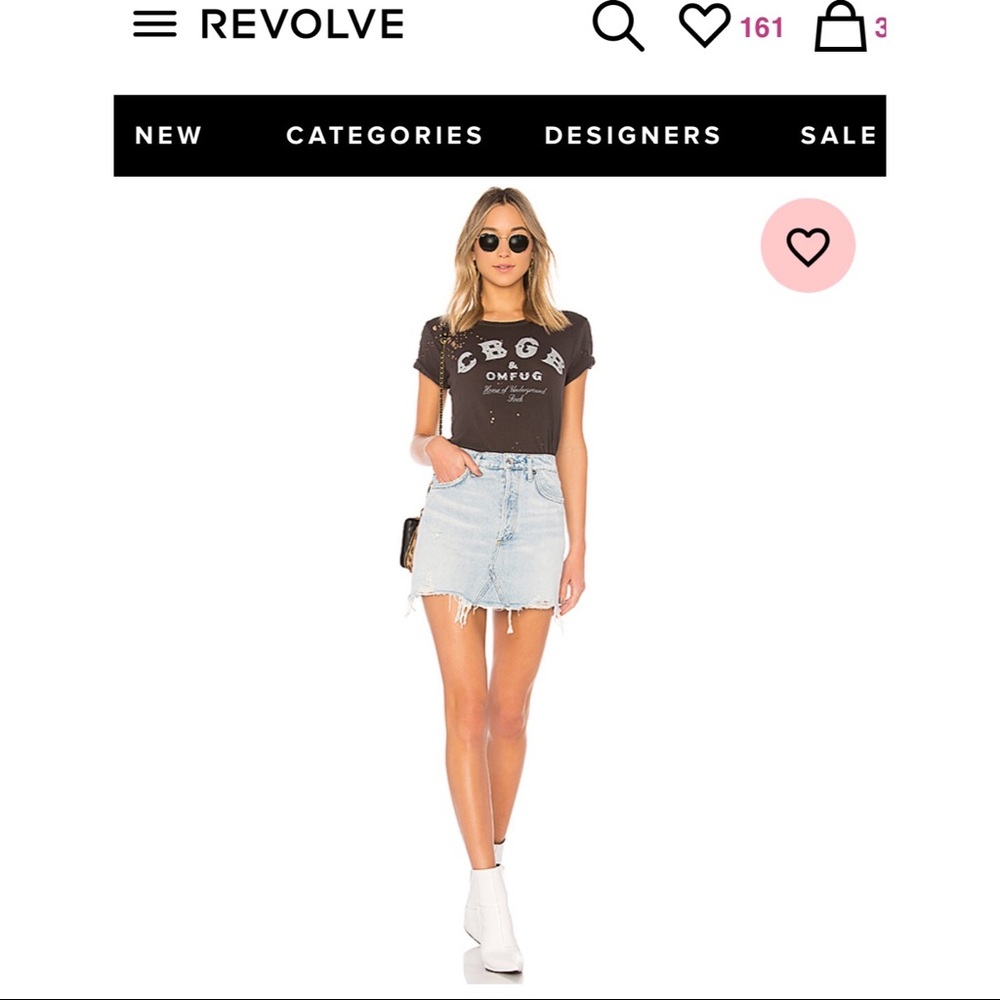 Revolve: Quinn High Rise Skirt in color Vega